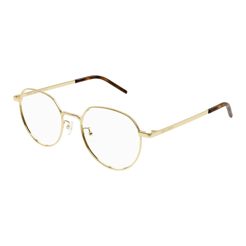 Saint Laurent Sl647f Gold Uni-Sex Round Optical Frames | Eyewear Index