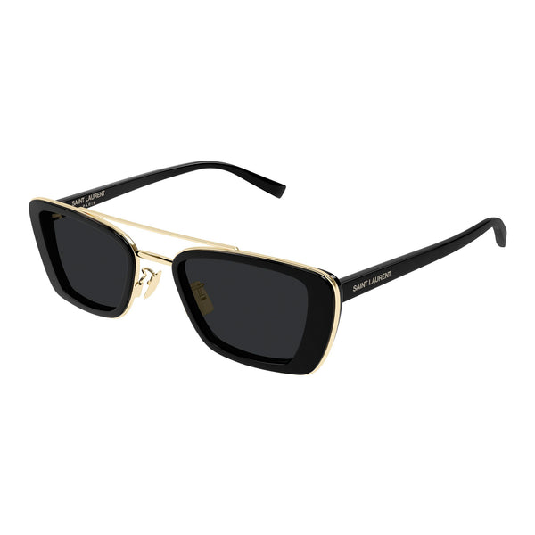 Saint Laurent Sl825 Black Uni-Sex Rectangle Sunglasses | Eyewear Index