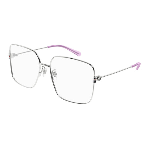 Gucci Gg1284oa Silver Female Square Optical Frames | Eyewear Index