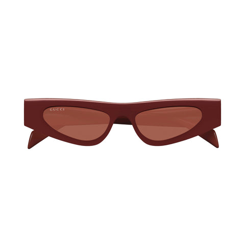 Gucci Gg1779sa Burgundy Female Cat-Eye Sunglasses | Eyewear Index