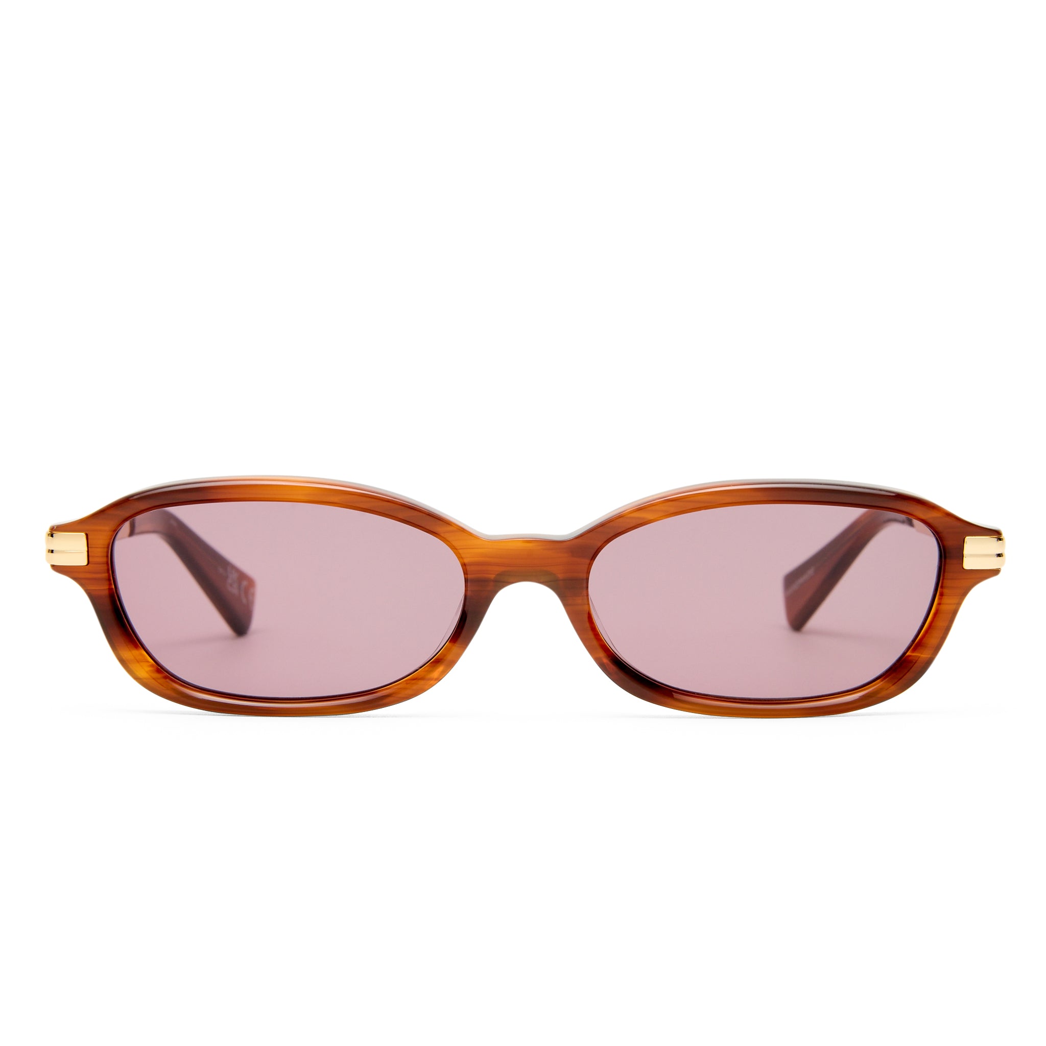 Le Specs Covet Brown Haze Female Oval Sunglasses | Eyewear Index
