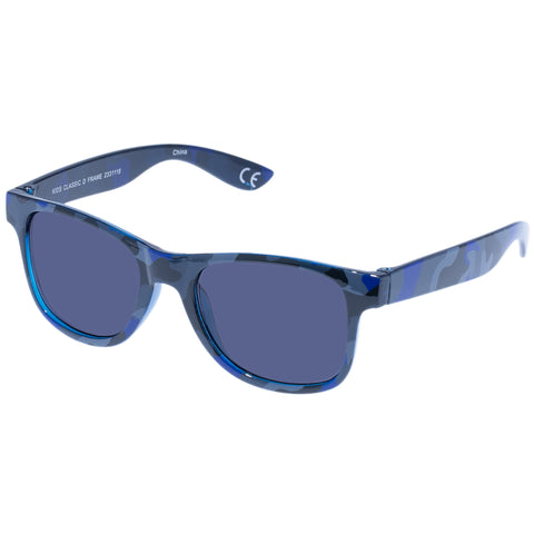 Solarized Kids Classic D Frame Blue Camo Male D-Frame Sunglasses | Eyewear Index