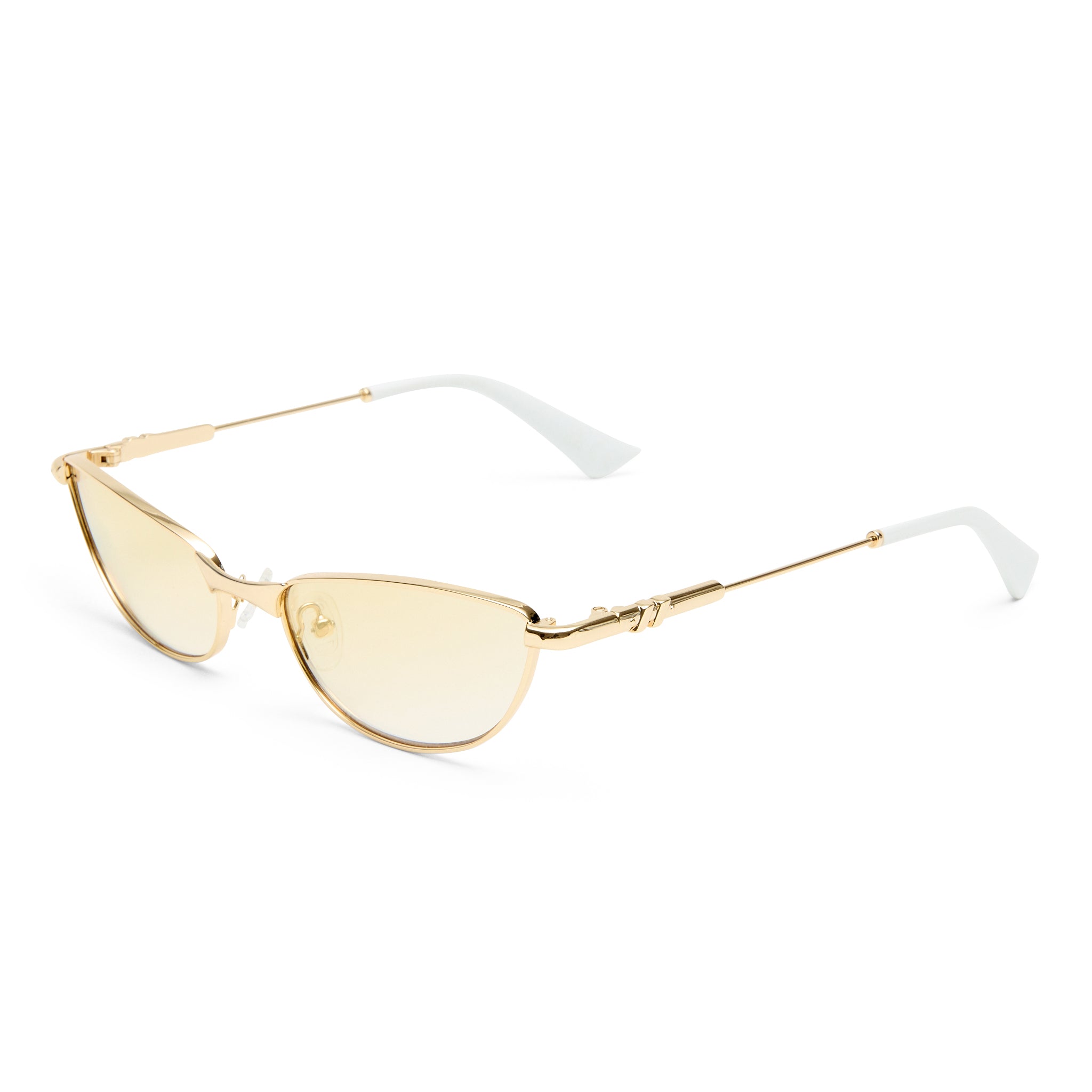Le Specs Thorned Gold Uni-Sex Oval Sunglasses | Eyewear Index