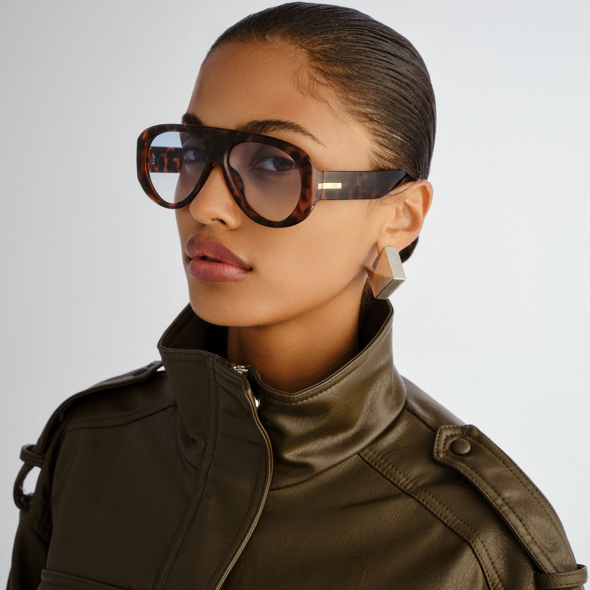 Le Specs Dream Boat Tort Female Aviator Sunglasses | Eyewear Index