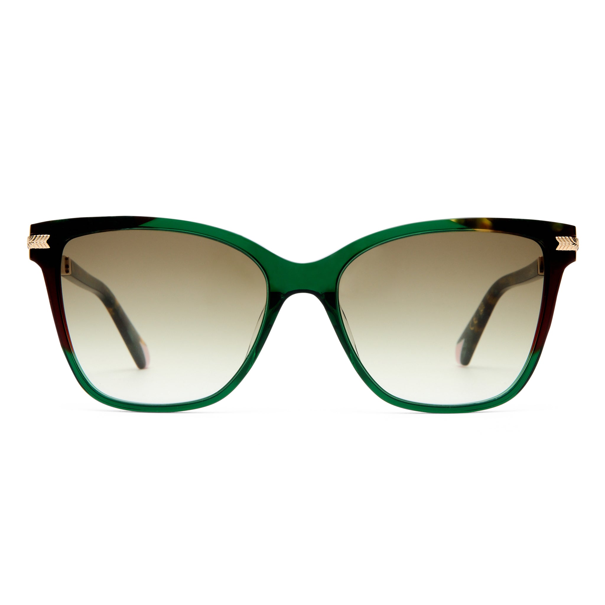 Camilla Intermission Emerald Female Cat-Eye Sunglasses | Eyewear Index