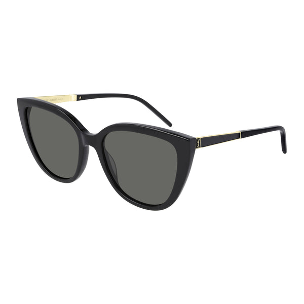 Saint Laurent Slm70 Black Female Cat-Eye Sunglasses | Eyewear Index