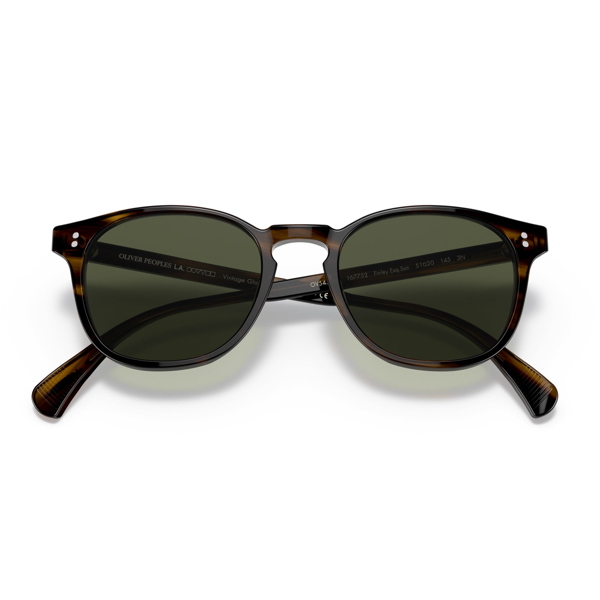 Oliver Peoples 5298su 167752 Finley Esq Sun Bark Uni-Sex Round Sunglasses | Eyewear Index