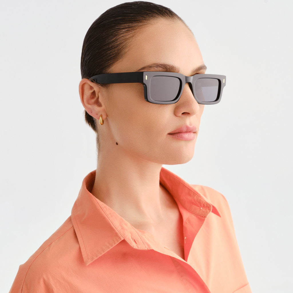 Cancer Council Austinmer Black Uni-Sex Rectangle Sunglasses | Eyewear Index