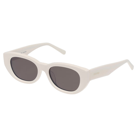 Oroton Nadja Cream Female Oval Sunglasses | Eyewear Index