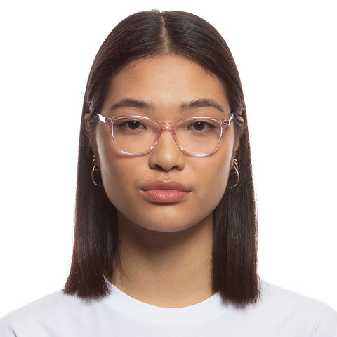 Le Specs Midsummer Night Pink Digital Dalmatian Female D-Frame Optical Frames | Eyewear Index