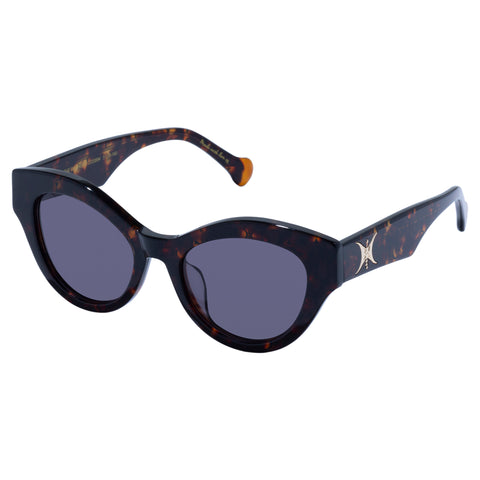 Camilla The Duchess Monogram Tort Female Cat-Eye Sunglasses | Eyewear Index