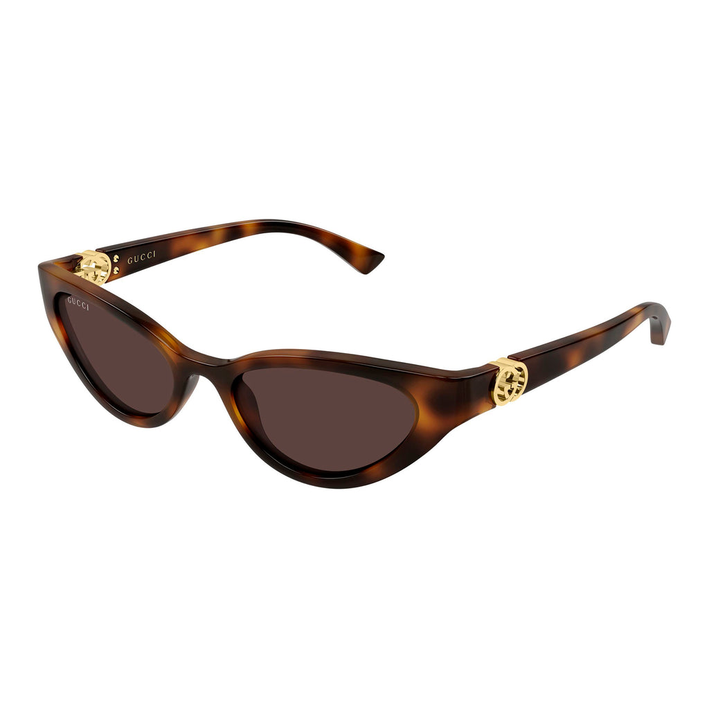Gucci Gg2194s Havana Female Cat-Eye Sunglasses | Eyewear Index