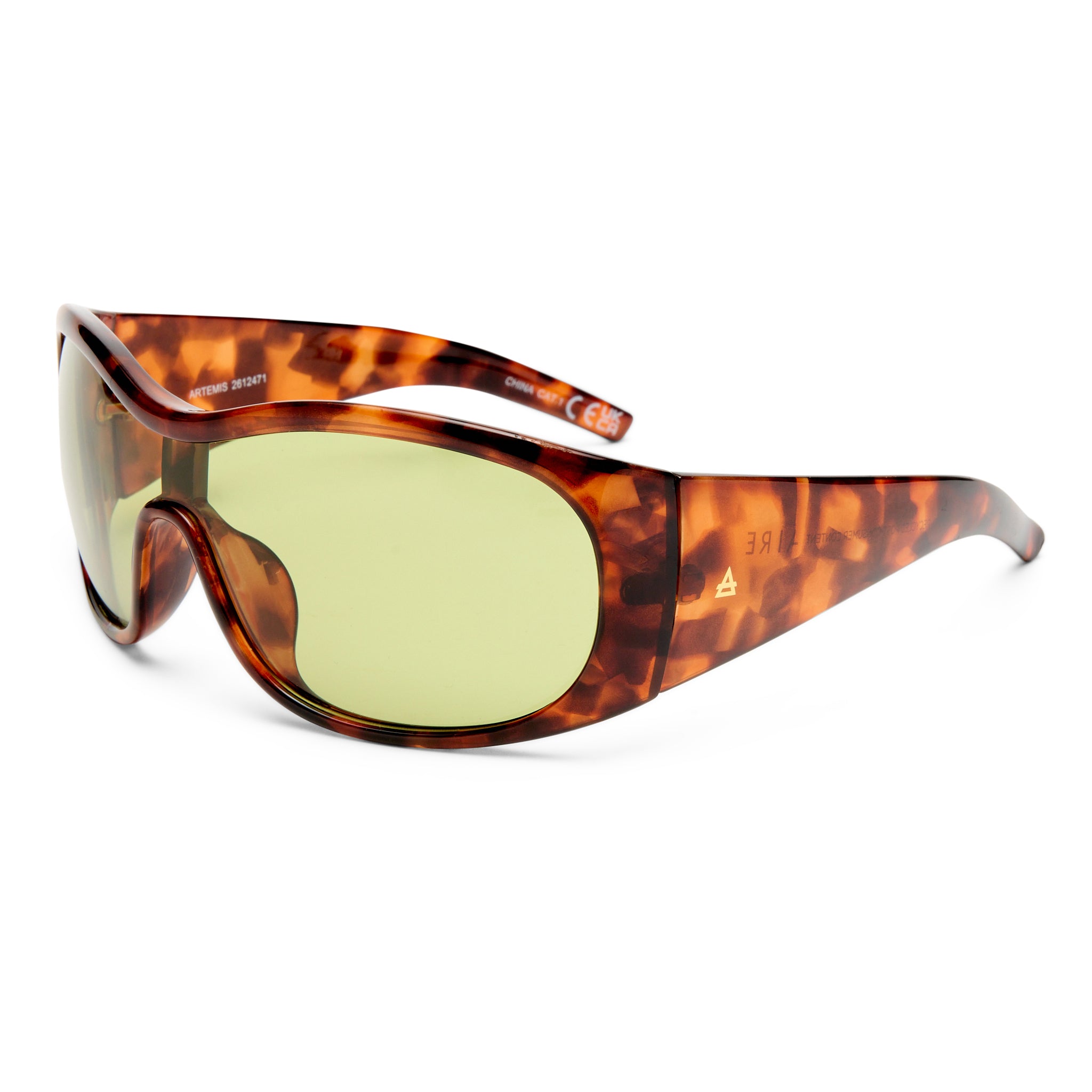 Aire Artemis Dark Tort Uni-Sex Shield Sunglasses | Eyewear Index