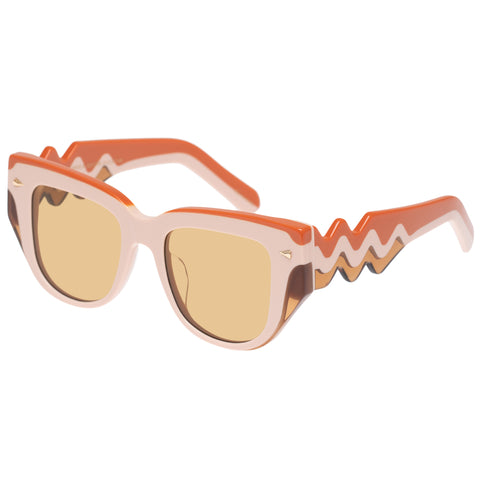 Karen Walker True North Wave Sundown Triple Female Cat-Eye Sunglasses | Eyewear Index