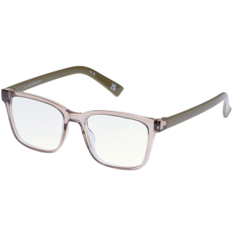 The Book Club Its Alien Smoke Khaki Uni-Sex D-Frame Readers | Eyewear Index