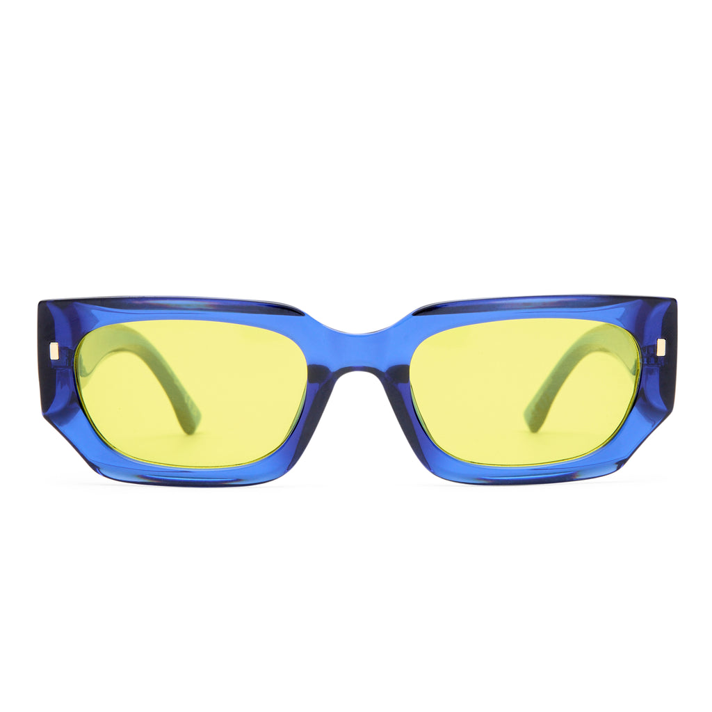 Aire Renegade Cobalt Blue Uni-Sex Rectangle Sunglasses | Eyewear Index