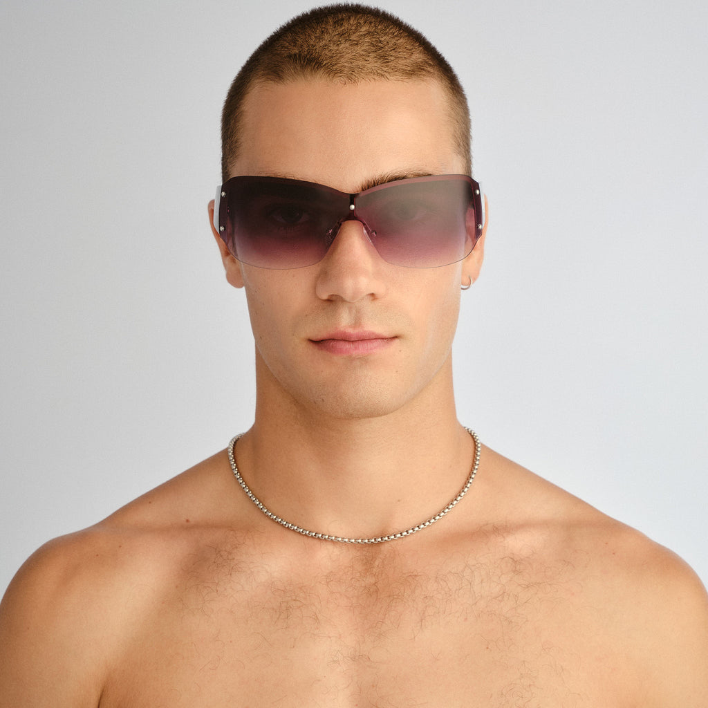 Aire Tabloid Gold Black Uni-Sex Wrap Sunglasses | Eyewear Index