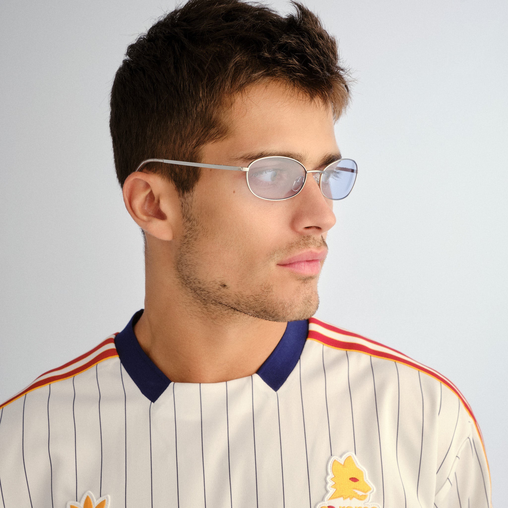 Aire High Beam Silver Clear Uni-Sex Oval Sunglasses | Eyewear Index