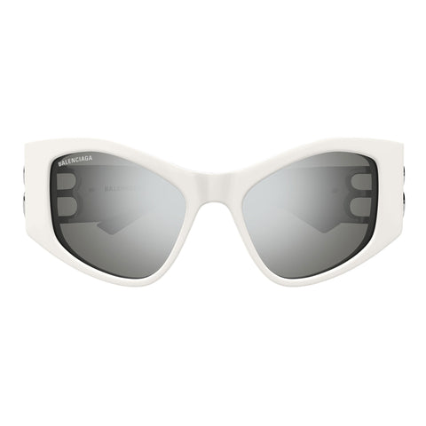 Balenciaga Bb0287s White Female Cat-Eye Sunglasses | Eyewear Index