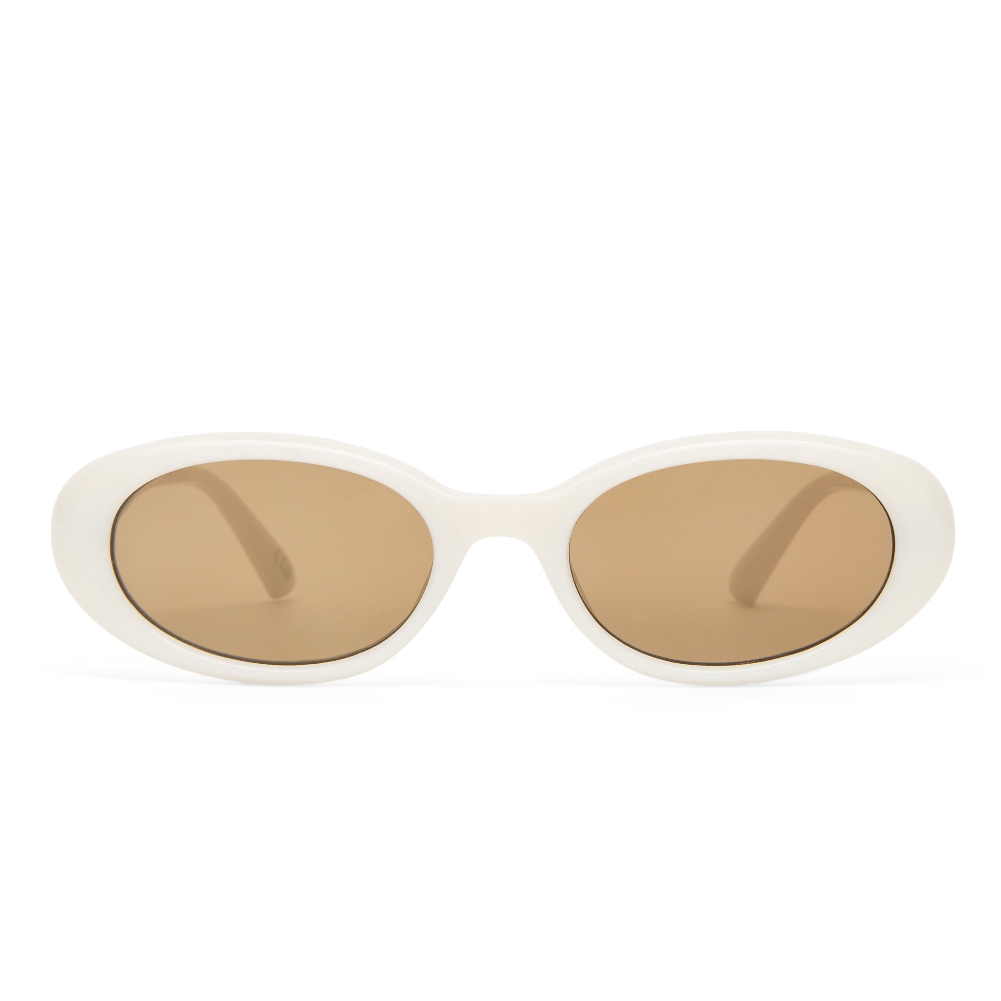 Solarized Kids Slim Oval Ivory Uni-Sex Oval Sunglasses | Eyewear Index