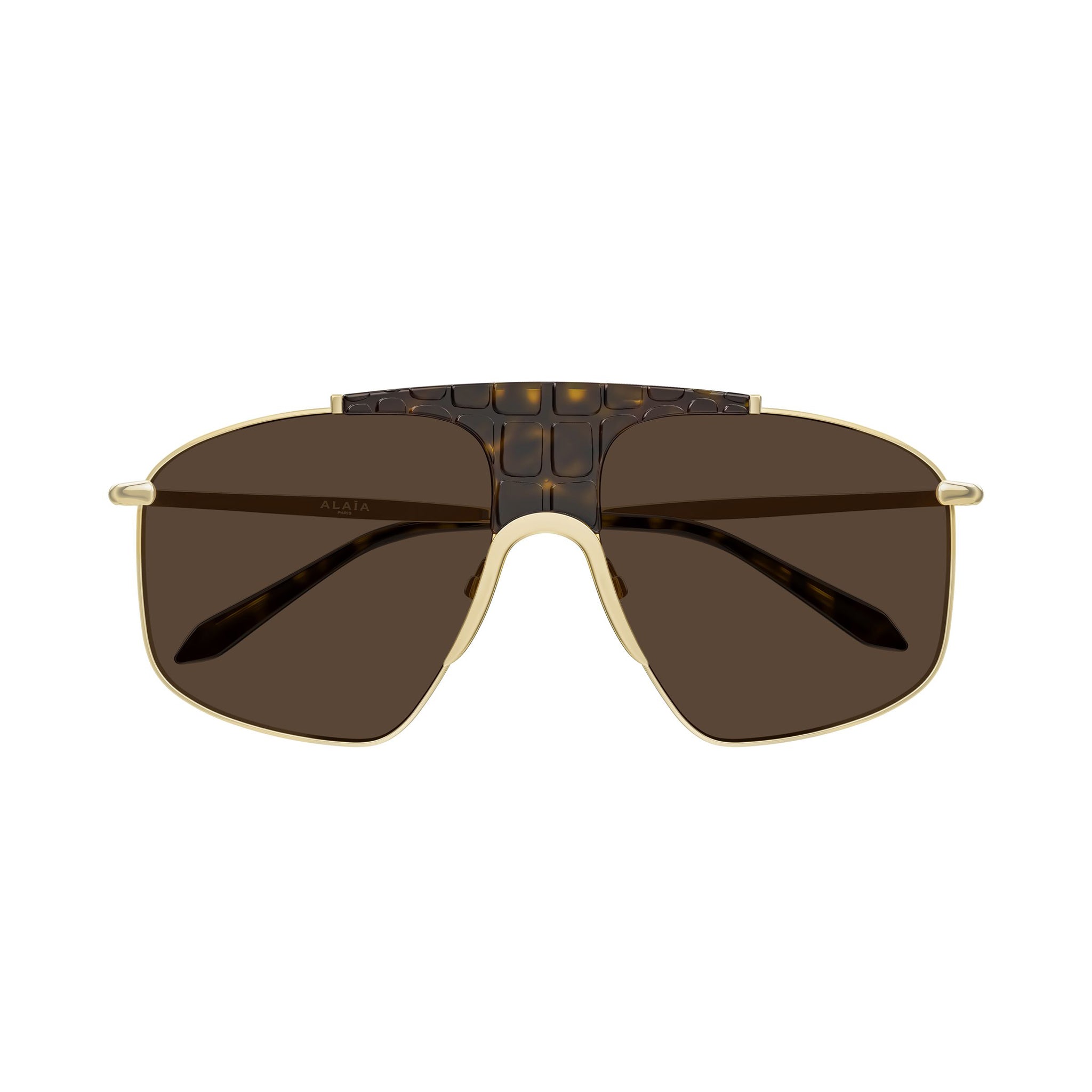 Alaia Aa0098s Gold Female Aviator Sunglasses | Eyewear Index