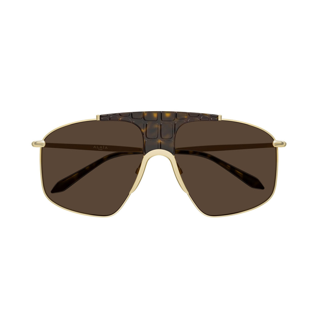 Alaia Aa0098s Gold Female Aviator Sunglasses | Eyewear Index