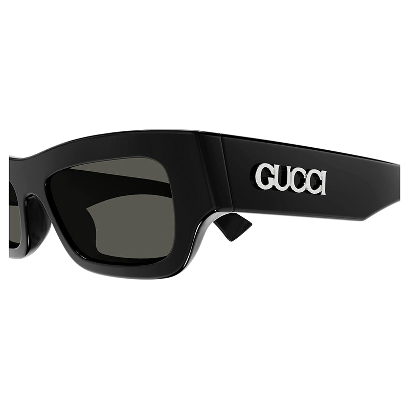 Gucci Gg1839s Black Male Rectangle Sunglasses | Eyewear Index