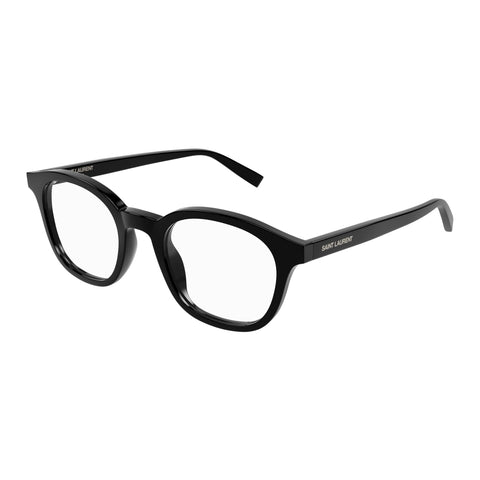 Saint Laurent Sl588 Black Uni-Sex Round Optical Frames | Eyewear Index