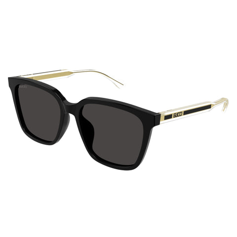 Gucci Gg1121sa Black Uni-Sex Rectangle Sunglasses | Eyewear Index