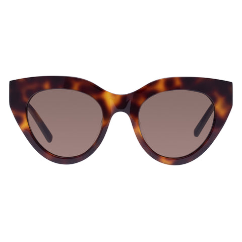 Oroton Dallas Polarised Signature Tort Female Cat-Eye Sunglasses | Eyewear Index