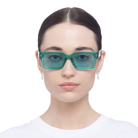 Aire Castor Pine Uni-Sex Rectangle Sunglasses | Eyewear Index