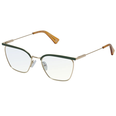 The Book Club Be A Wolf Green Female Cat-Eye Readers | Eyewear Index