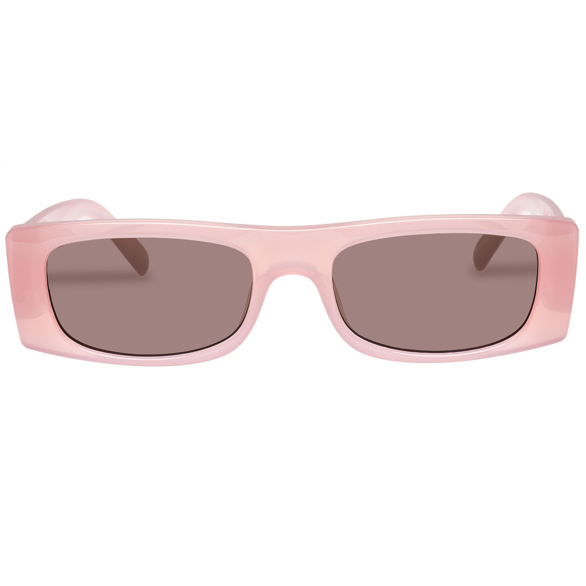 Le Specs Recovery Rosewater Female Rectangle Sunglasses | Eyewear Index