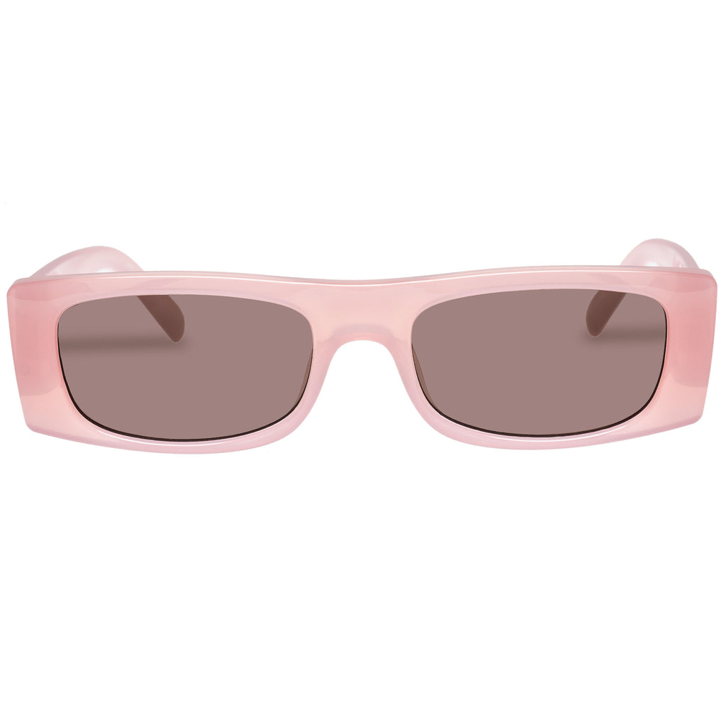 Le Specs Recovery Rosewater Female Rectangle Sunglasses | Eyewear Index