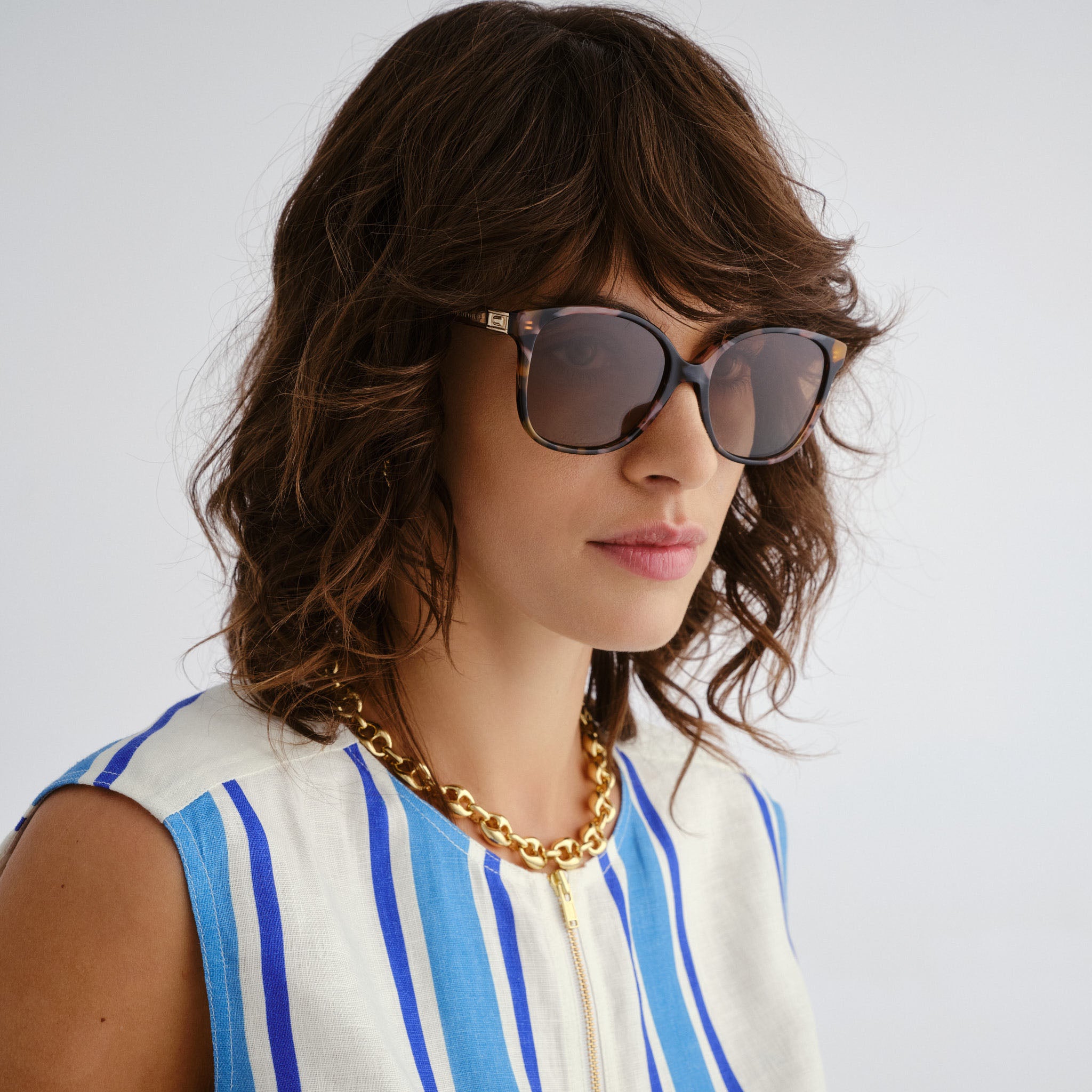 Oroton Vespera Amberstone Tort Tan Female Square Sunglasses | Eyewear Index