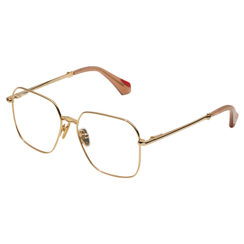 Camilla So Listen Up Soft Gold Female Square Optical Frames | Eyewear Index