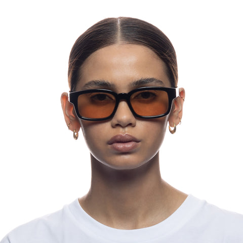 Le Specs Recarmito Black Uni-Sex D-Frame Sunglasses | Eyewear Index