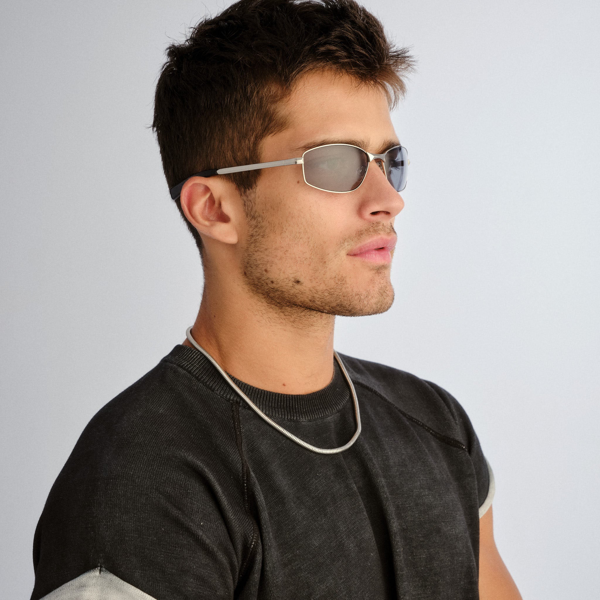 Le Specs Star Beam Silver Uni-Sex Wrap Sunglasses | Eyewear Index