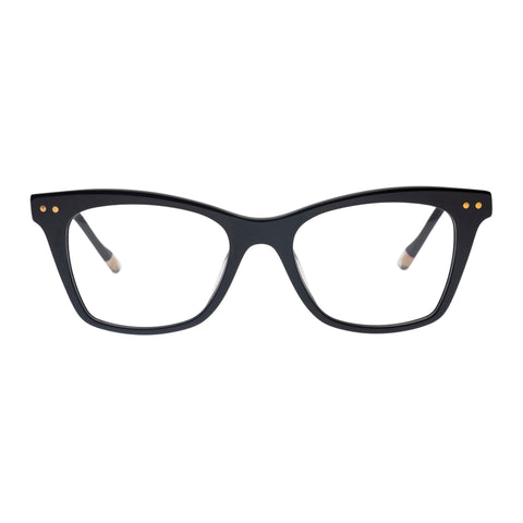 Le Specs Trompe Loeil Black Female Cat-Eye Optical Frames | Eyewear Index