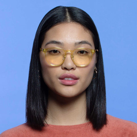 The Book Club Ham Lit Sand Uni-Sex Round Readers | Eyewear Index