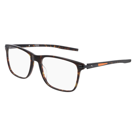 Puma Pu0258o Havana Male Rectangle Optical Frames | Eyewear Index