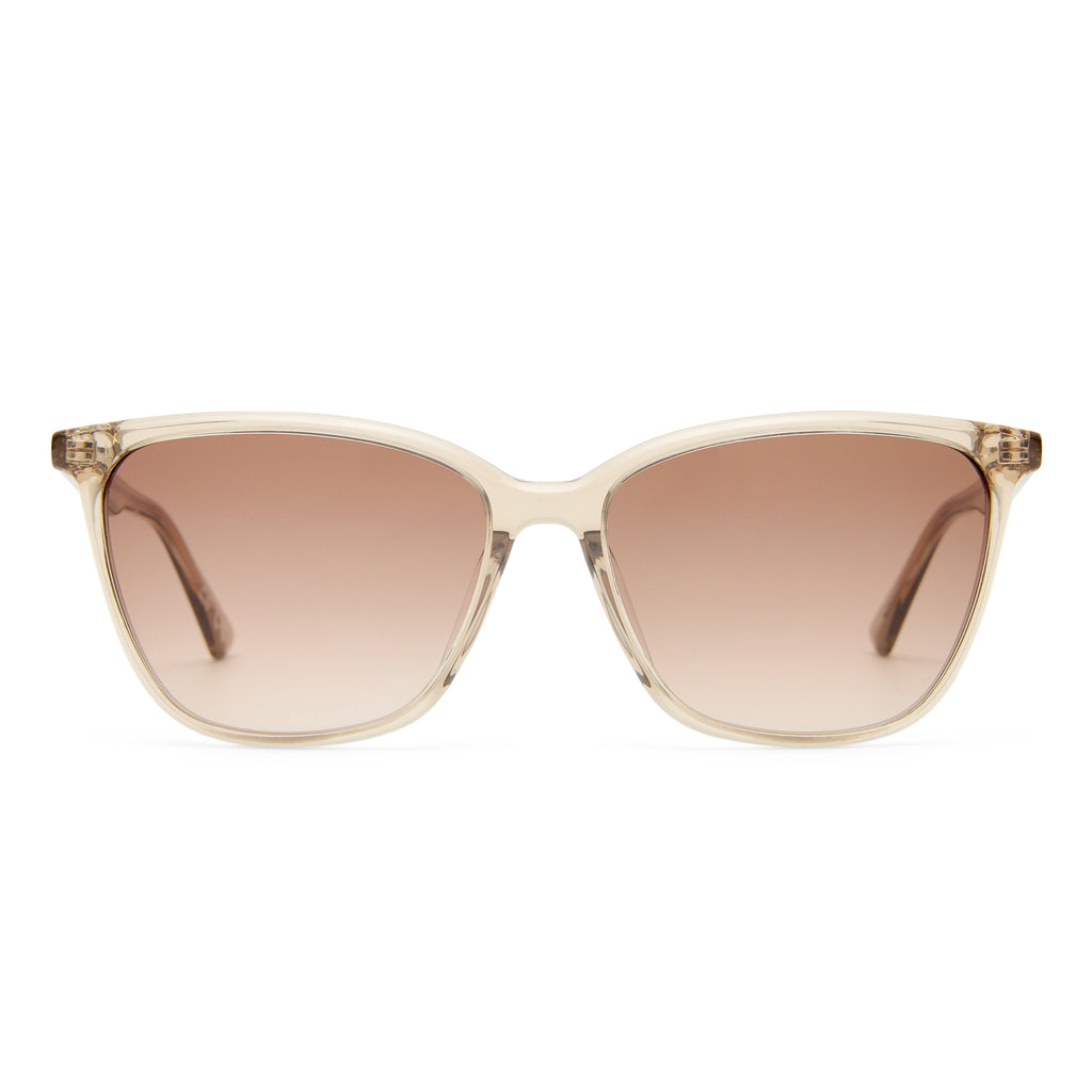 Le Specs Luminance 55 Bisque Female Cat-Eye Sunglasses | Eyewear Index