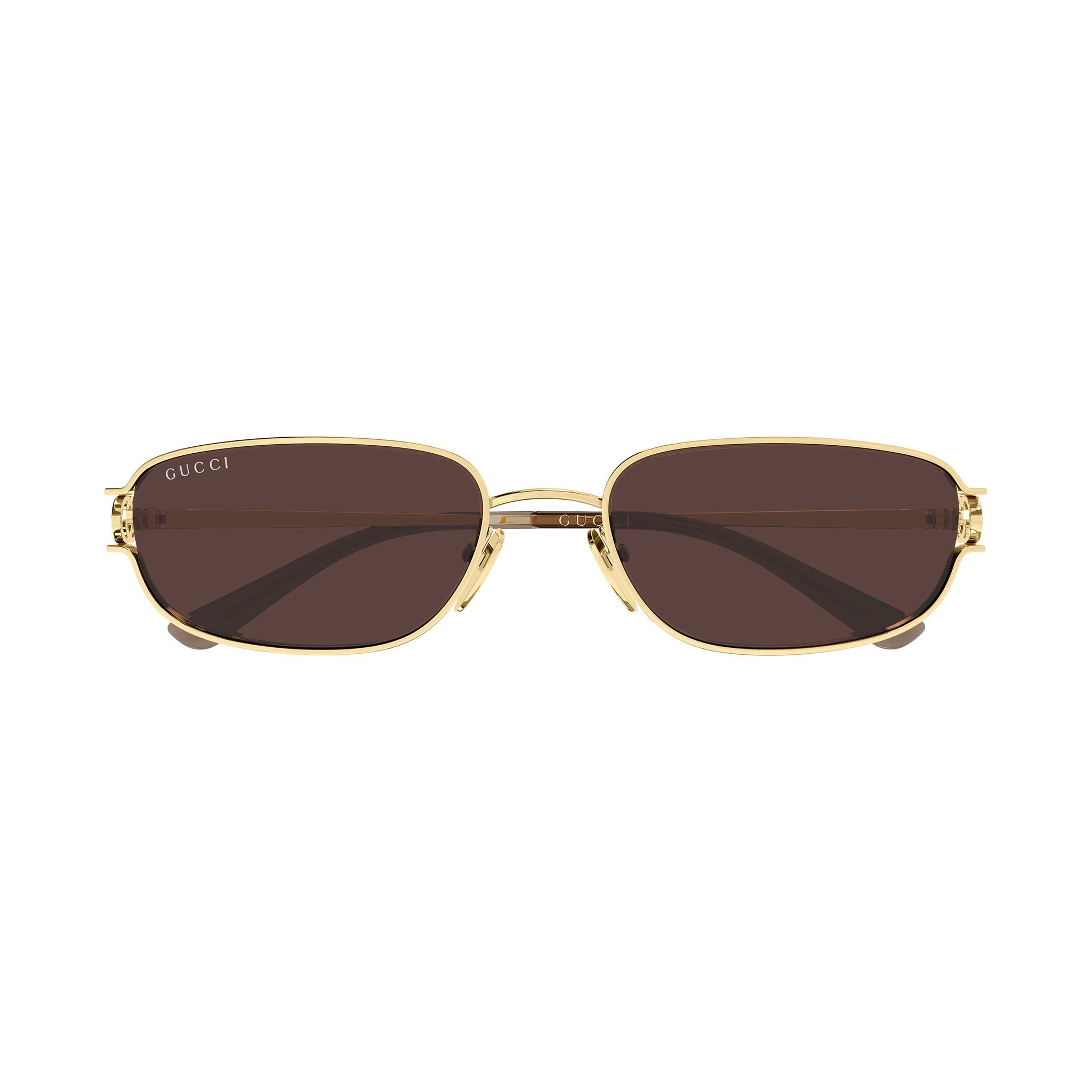 Gucci Gg2232s Gold Female Rectangle Sunglasses | Eyewear Index