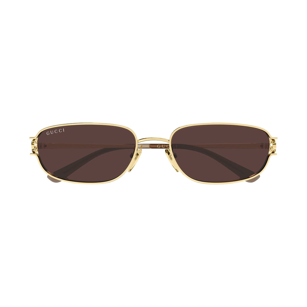 Gucci Gg2232s Gold Female Rectangle Sunglasses | Eyewear Index
