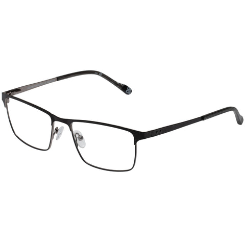 Le Specs Advantageous Matte Black Gunmetal Male D-Frame Optical Frames | Eyewear Index