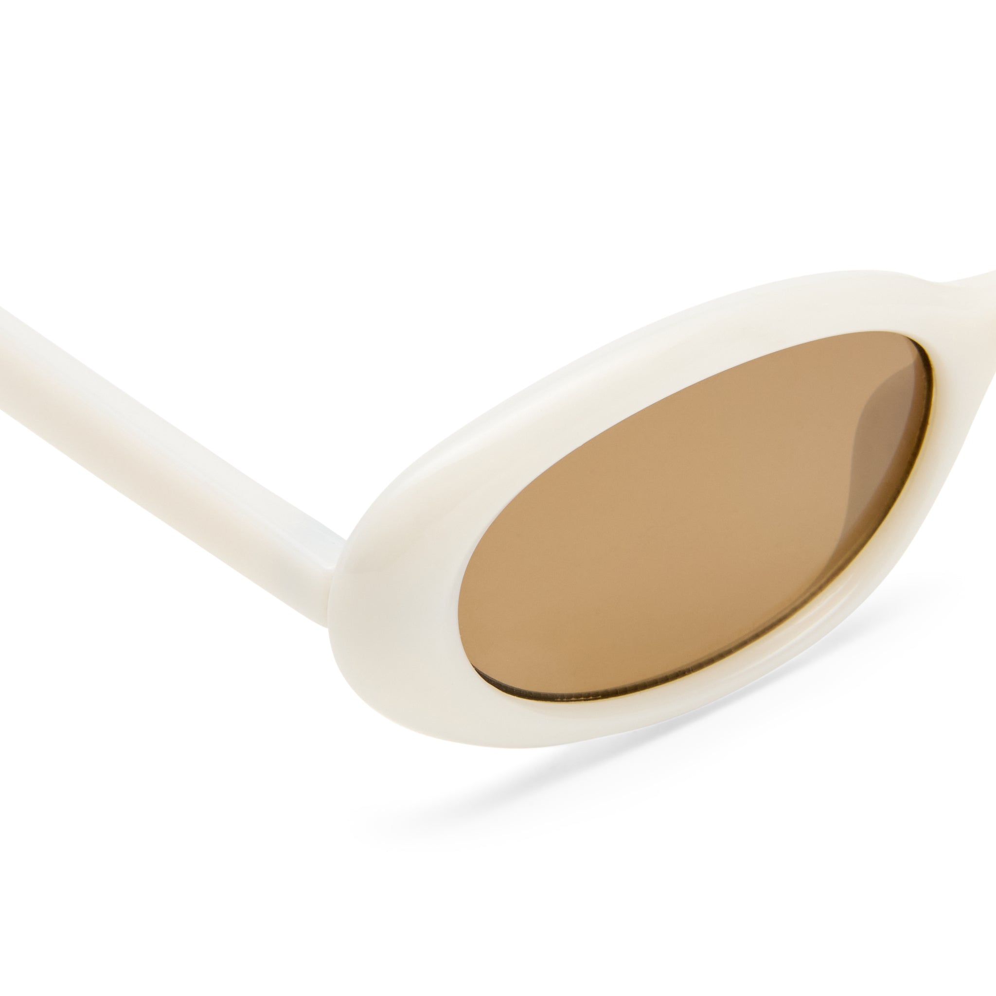 Solarized Kids Slim Oval Ivory Uni-Sex Oval Sunglasses | Eyewear Index