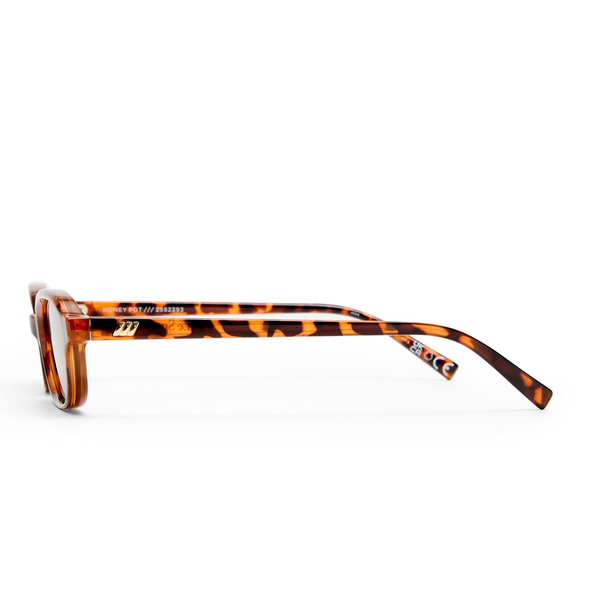 Le Specs Honey Pot Tort Female Rectangle Sunglasses | Eyewear Index