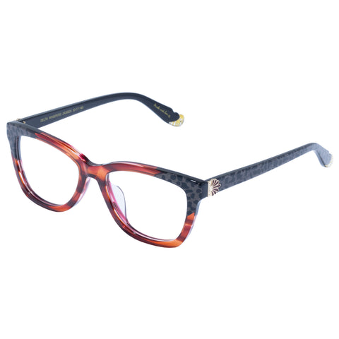 Camilla Delta Whispers Cherry Haze Glitter Leopard Female D-Frame Optical Frames | Eyewear Index