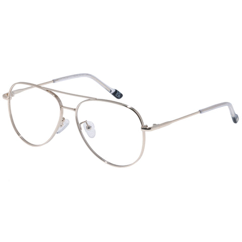 Le Specs Compass Gold Uni-Sex Aviator Optical Frames | Eyewear Index