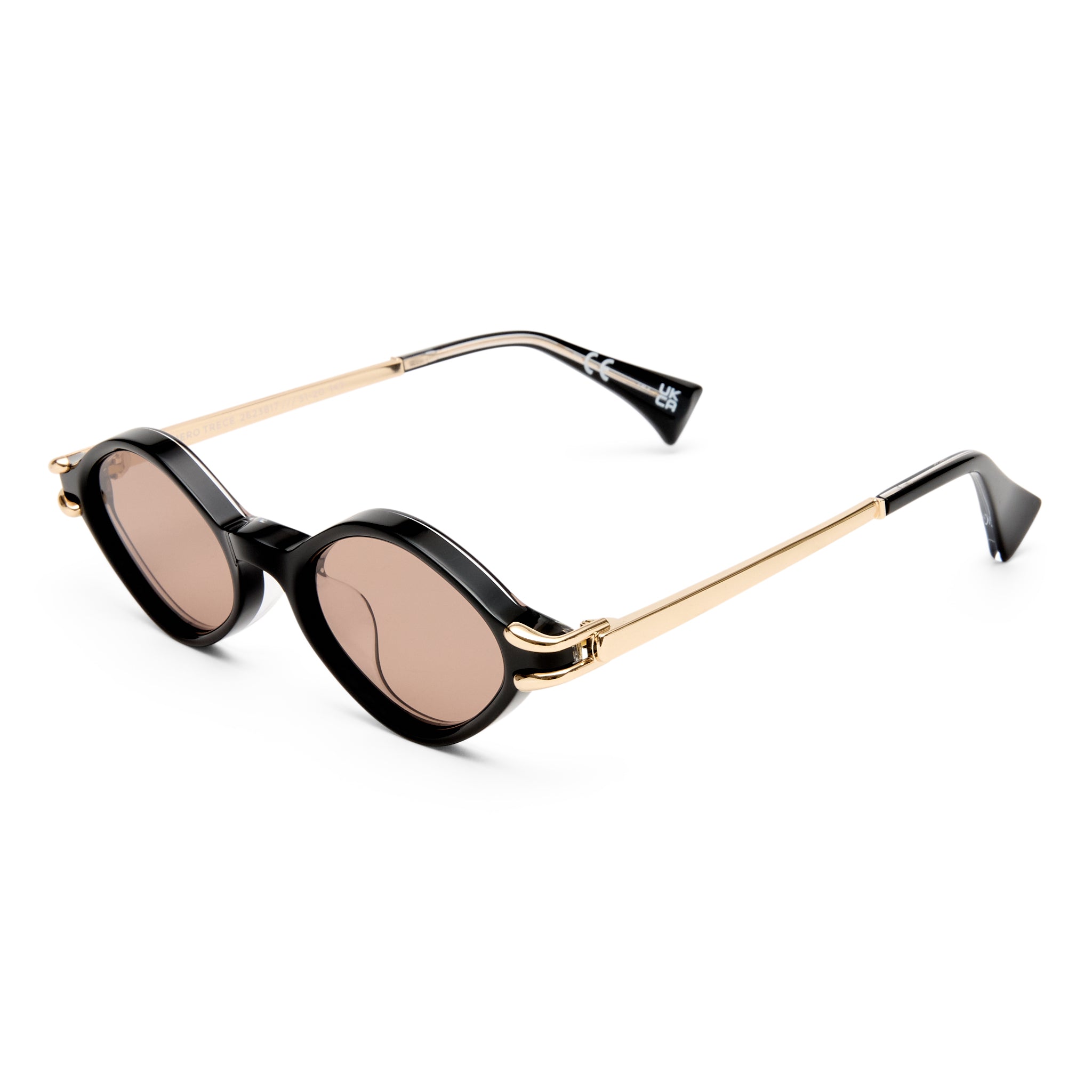 Le Specs Numero Trece Obsidian Black Female Oval Sunglasses | Eyewear Index